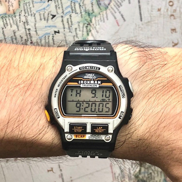 SOLD Vintage Timex Ironman Triathlon Digital 100m - Picture 1 of 10